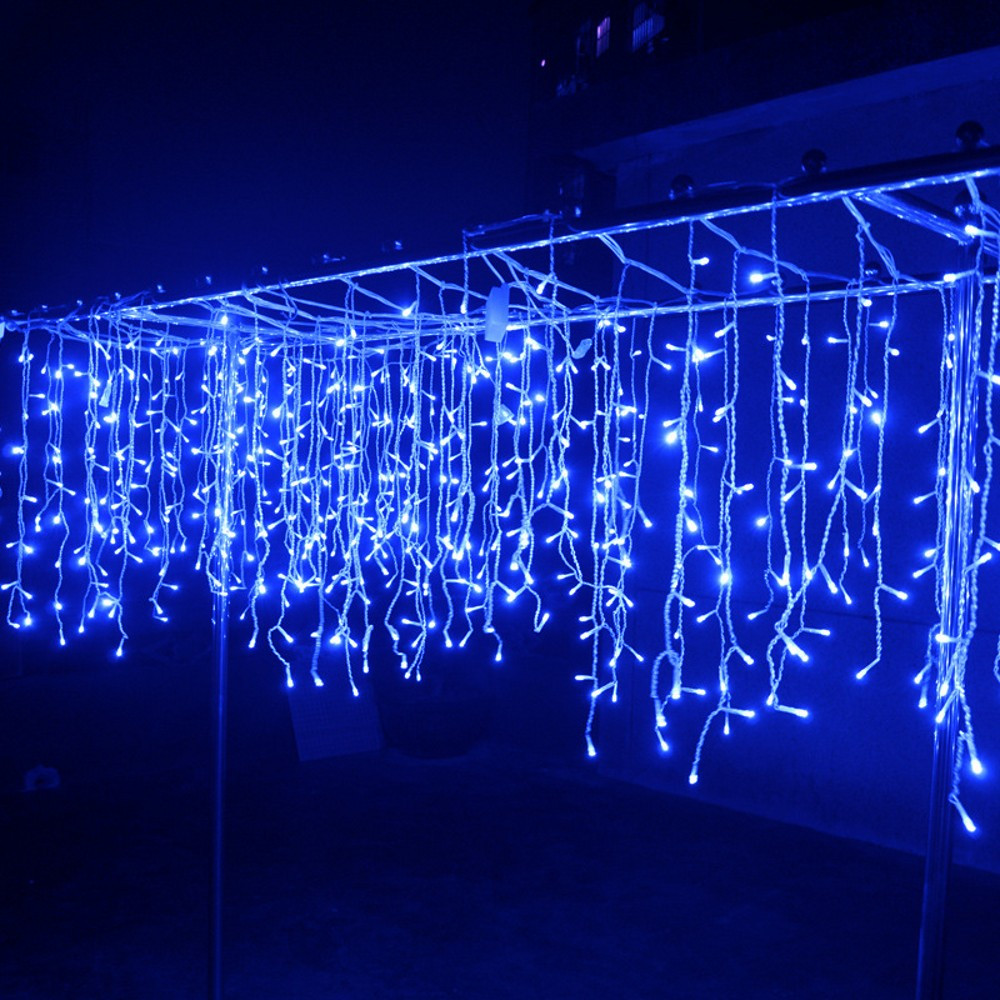 

Гирлянда бахрома синий 3*0,45 м, 120 LED, с переходником