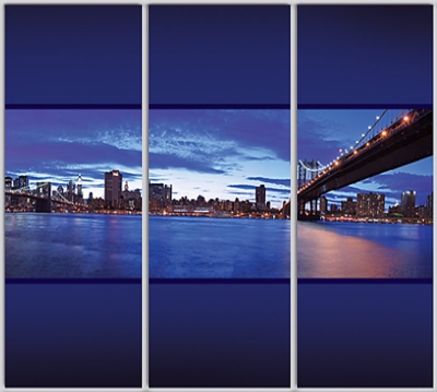 

Шкаф купе Luxe Studio Стандарт-1 Фотопечать Архитектура-62 2400x2000x450 трехдверный