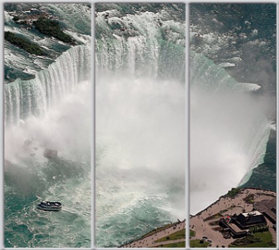 

Шкаф купе Luxe Studio Стандарт-1 Фотопечать Природа-35 2400x2300x450 трехдверный