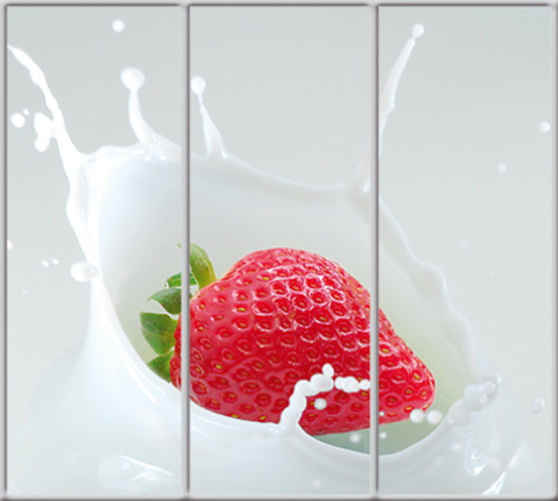 

Шкаф купе Luxe Studio Стандарт-1 Фотопечать Еда и напитки-11 2400x2300x450 трехдверный