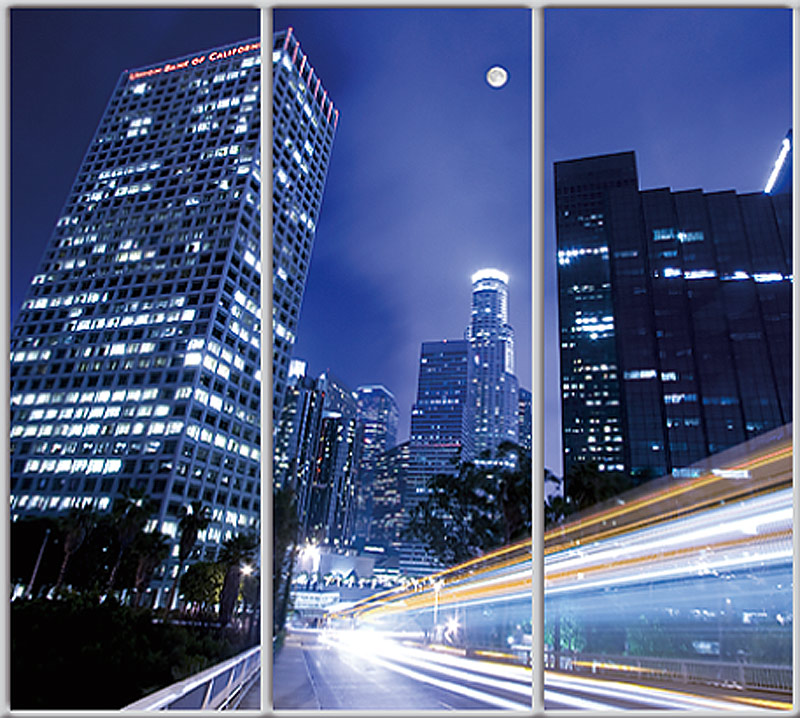 

Шкаф купе Luxe Studio Стандарт-1 Фотопечать Архитектура-20 2400x2100x450 трехдверный