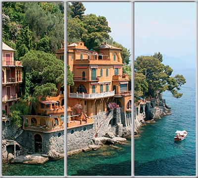 

Шкаф купе Luxe Studio Стандарт-1 Фотопечать Архитектура-152 2400x2400x450 трехдверный