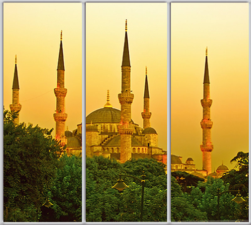 

Шкаф купе Luxe Studio Стандарт-1 Фотопечать Архитектура-161 2400x2300x450 трехдверный