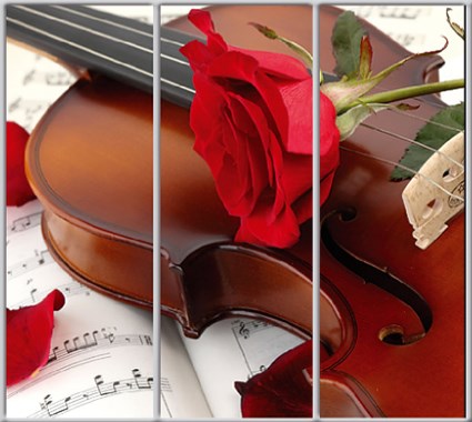 Шкаф купе Luxe Studio Стандарт-1 Фотопечать Музыка-8 2400x2400x450 трехдверный