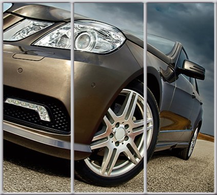 

Шкаф купе Luxe Studio Стандарт-1 Фотопечать Транспорт-19 2400x2400x450 трехдверный