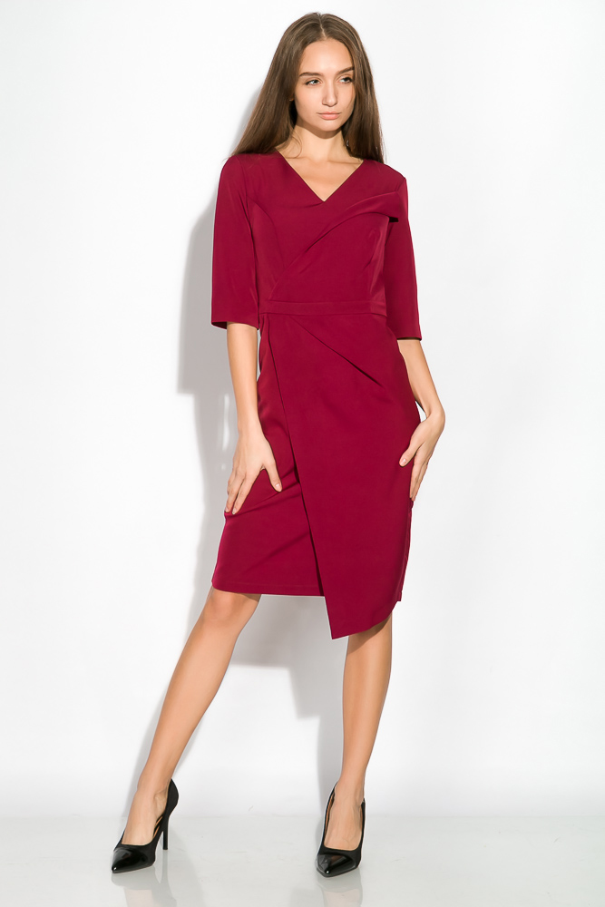 

Платье (полубатал) на запах Time of Style 136P685 XXL Вишневый