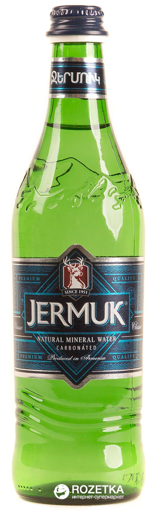 Акция на Упаковка минеральной природной воды Джермук газированной 0.5 л х 12 бутылок (4850013000169) от Rozetka UA