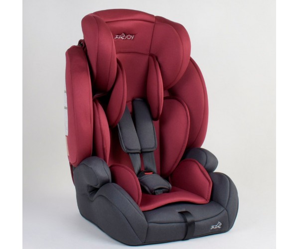 

Автокресло универсальное JOY ISOFIX 61364, группа1/2/3, от 9-36 кг, Бордовое