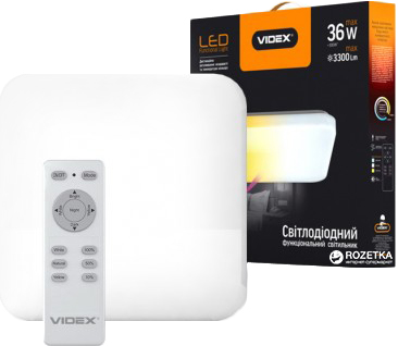 

Светильник потолочный VIDEX квадратный 36W 2800-6000K 220V (VL-CLSS-36)