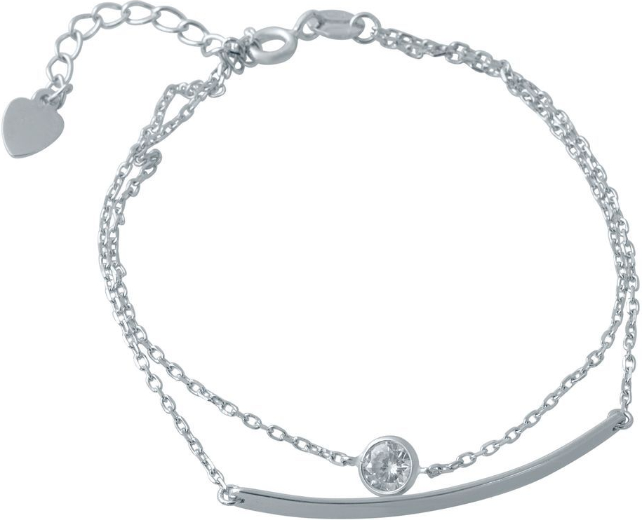 

Серебряный браслет SilverBreeze с фианитами 1720 размер