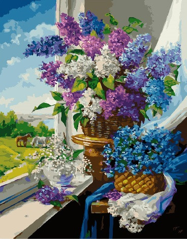 

Картина по номерам. Brushme " Майские цветы у окна " GX24785