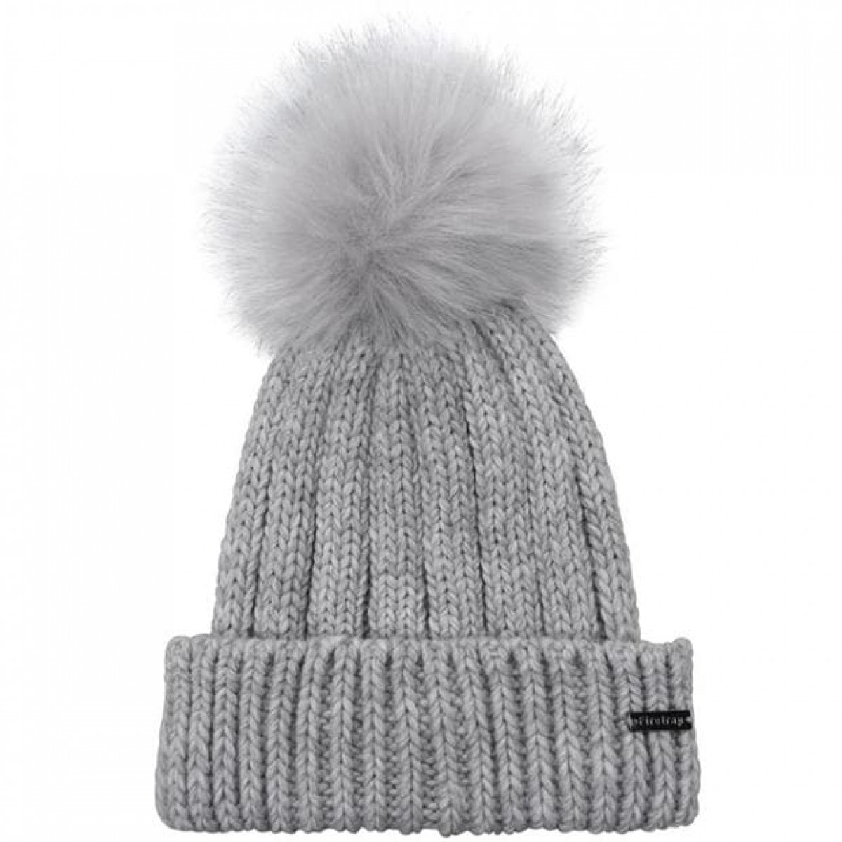 

Головной убор Firetrap Cable Knit Hat Grey, Женский