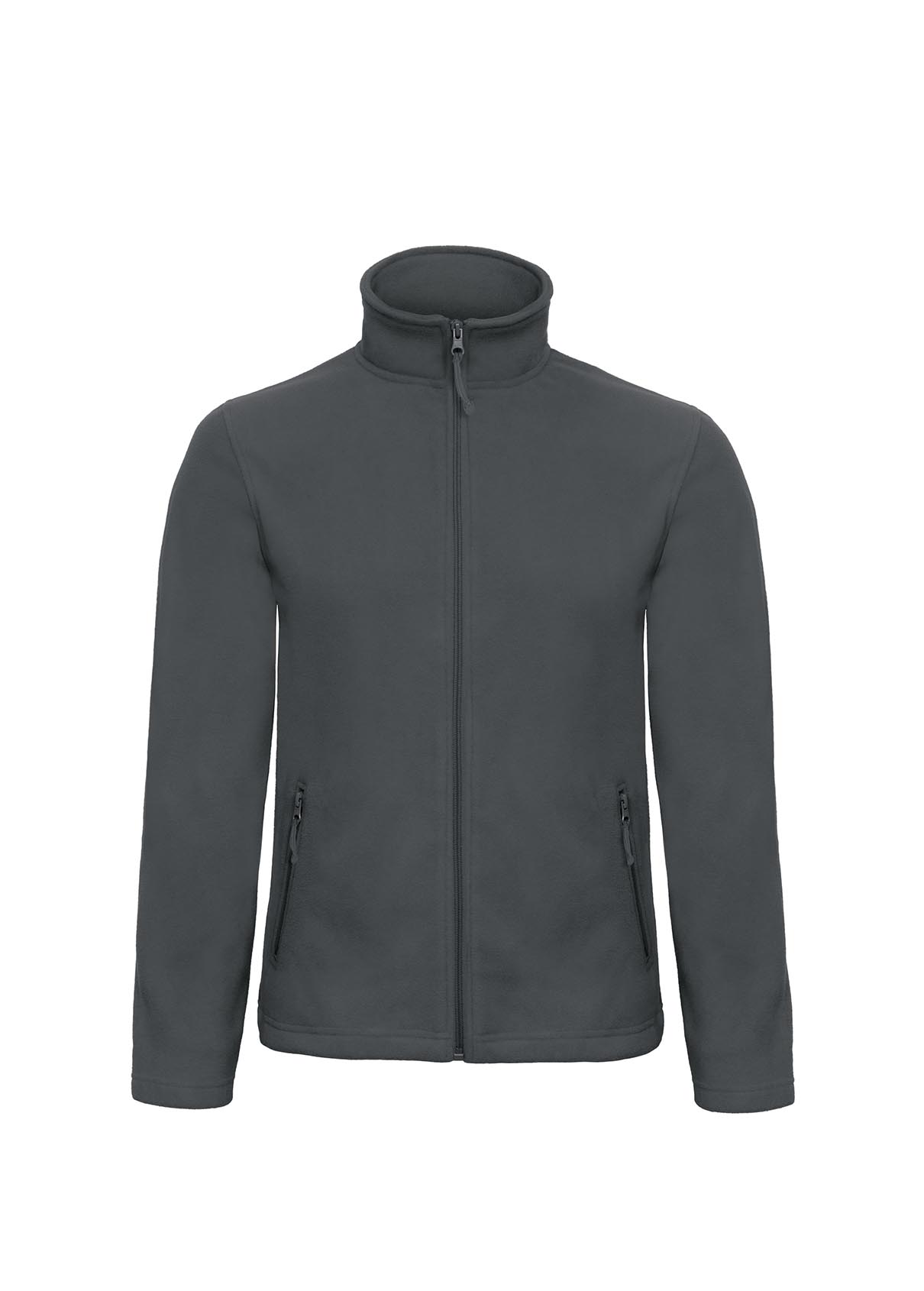 

Флисовая куртка B&C унисекс на молнии без капюшона ID 501 Dark Grey 2XL