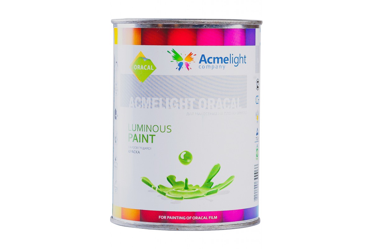 

Краска светящаяся, для печати на пленке оракал AcmeLight Oracal красная с красным свечением 1 л