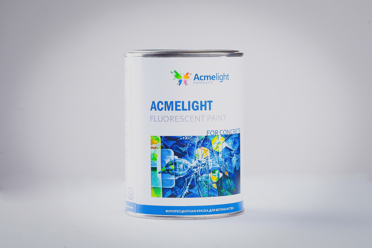 

Флуоресцентная краска по бетону Acmelight Fluorescent paint for Concrete синяя 1 л
