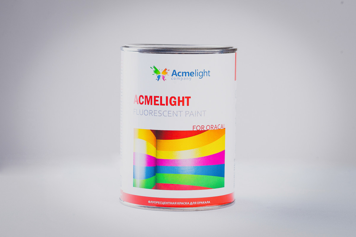 

Флуоресцентная краска для пленки Oracal Acmelight Fluorescent paint for Oracal розовая 1 л
