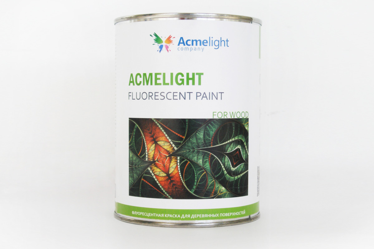 

Флуоресцентная краска по дереву Acmelight Fluorescent paint for Wood красная 1 л