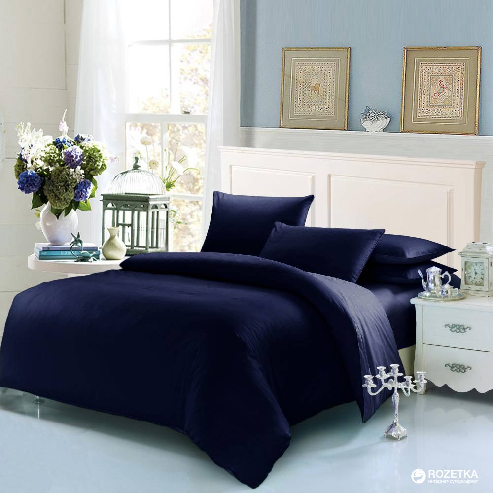 

Комплект постельного белья U-tek Home Sateen 200x220 см Dark Blue