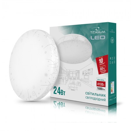 

LED светильник настенно-потолочный TITANUM 24W 4100K 220V (TLCL-24GR) Grass10шт/ящ (145039)