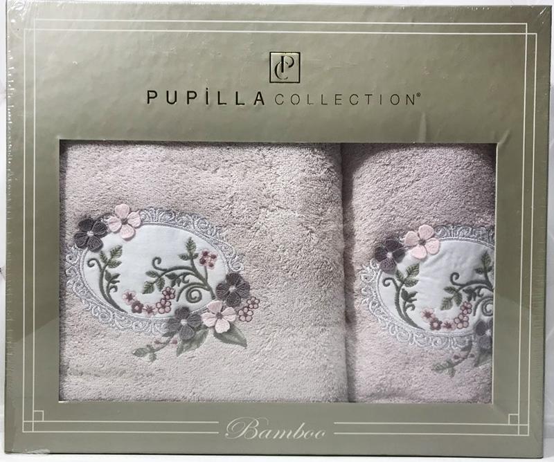 

Набор полотенец Pupilla Hayal Bambuk лицевое 50х90см и банное 70х140см, сиреневый