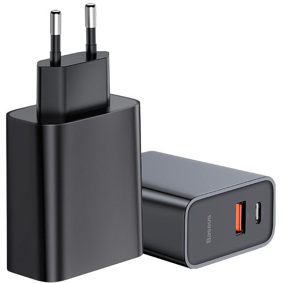 

Baseus Wall Charger USB-C and Usb Pps Quick Charge 30W (CCFS-C01) черный