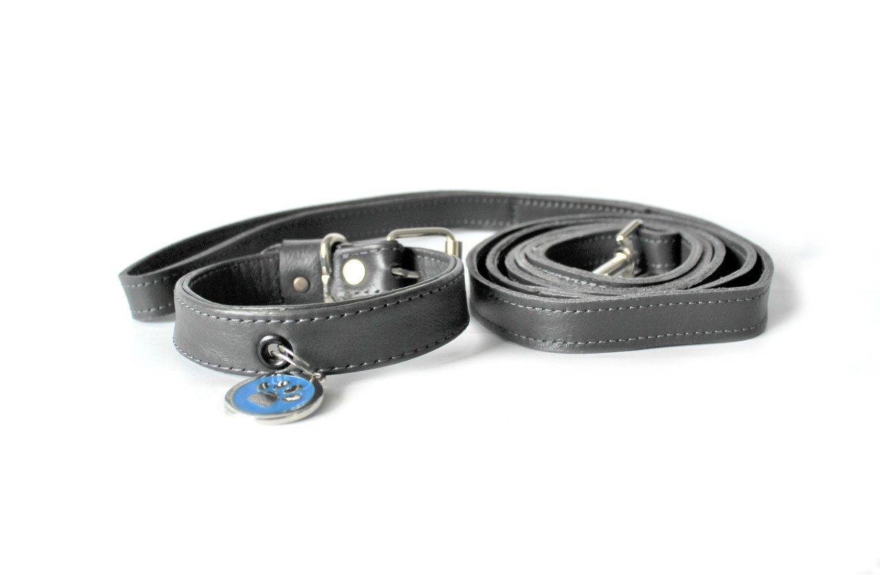 

Ошейник с поводком Lockdog M (30-44 см) Серый 000040421