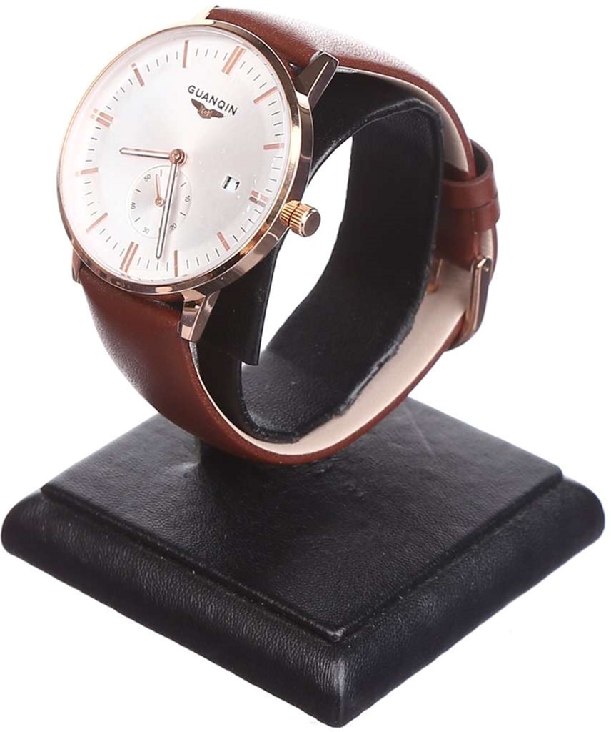 

Женские часы Guanqin Gold-White-Brown GQ13001 CL