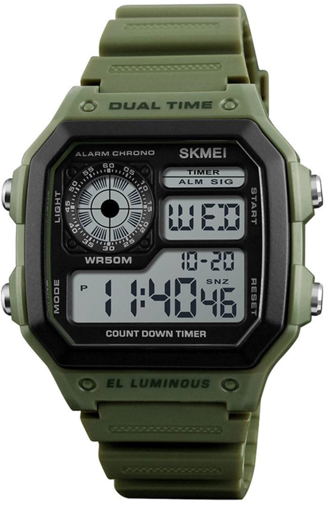 

Мужские часы Skmei 1299 Army Green BOX