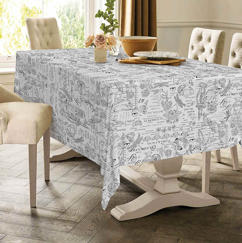 

Скатерть на стол CottonTwill 145х300 см Серый 000021117