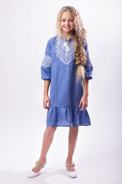 

Вишиванки narodniy-butik Твори Мир біла вишивка 128 джинс 4514