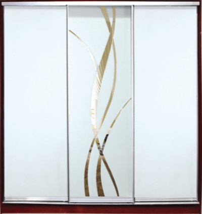 

Шкаф купе Luxe Studio Стандарт-1 Зеркало с Пескоструем-1 2200x2100x600 трехдверный