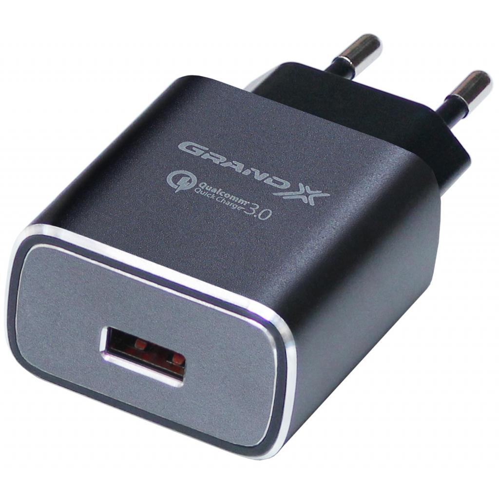 

Зарядний пристрій Grand-X Quick Charge QС3.0 3.6V-6.5V 3A, 6.5V-9V 2A, 9V-12V 1.5A USB (CH-750G)