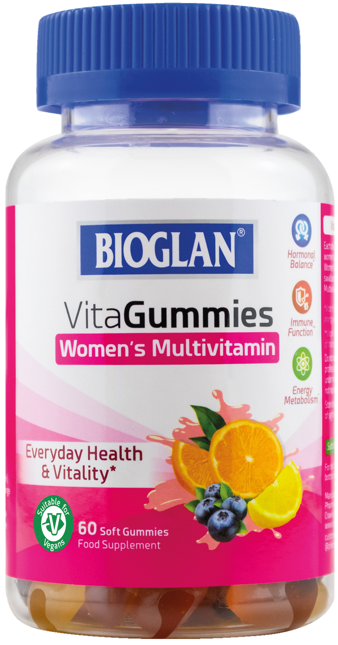 

Bioglan Мультивитамины для Женщин желейки 60 шт. / Биоглан Vitagummies Womens (541339)