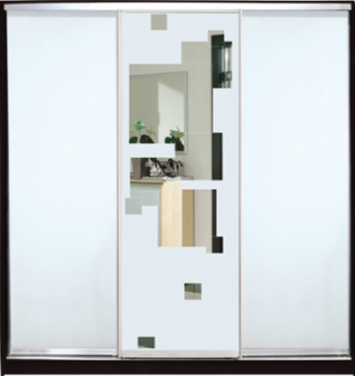 

Шкаф купе Luxe Studio Стандарт-1 Зеркало с Пескоструем-2 2100x2200x600 трехдверный