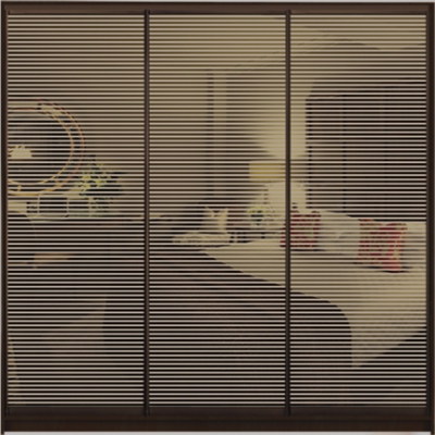 

Шкаф купе Luxe Studio Стандарт-1 Тонированное зеркало с Пескоструем-3 2300x2000x600 трехдверный