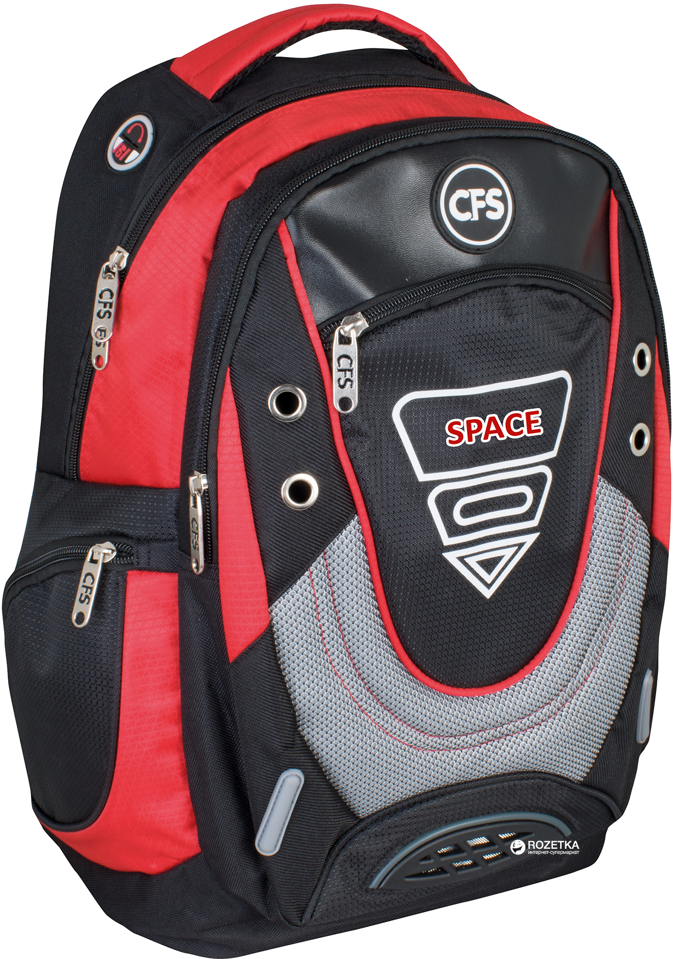 

Рюкзак молодежный Cool For School 26l 15.6" Black/Red (CF86506)