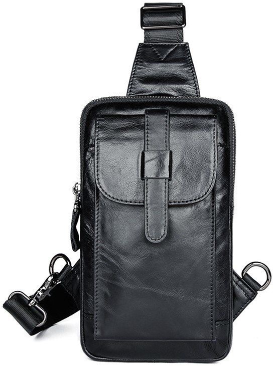 

Мужская сумка кожаная Vintage 14957 Черная