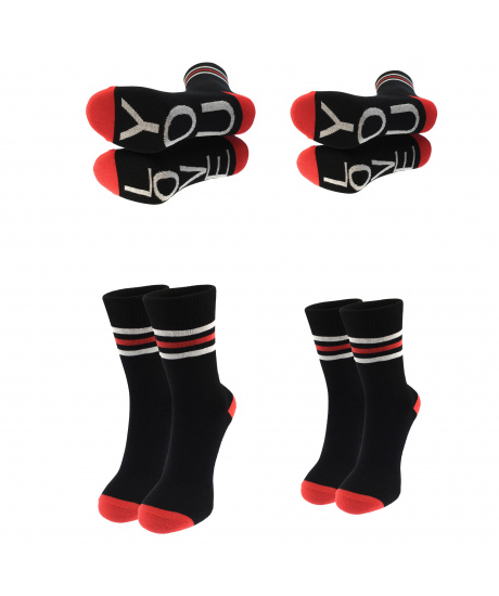 

Подарочный набор носков для влюбленых пар TwoBlack от MK SOCKS Черный W-1003