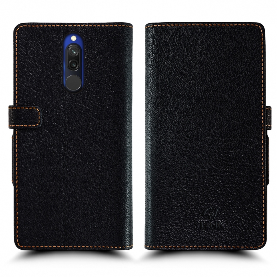 

Чехол книжка Stenk Wallet для Xiaomi Redmi 8 Чёрный