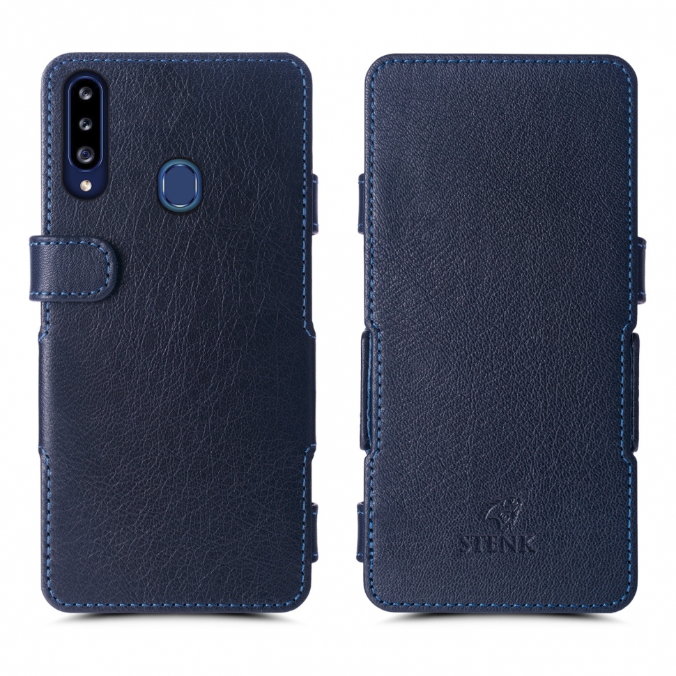 

Чехол книжка Stenk Prime для Samsung Galaxy A20s Синий