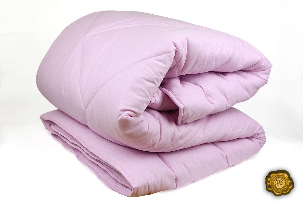 

Натуральное одеяло евро (0012) Еней-Плюс, цвет: розовый