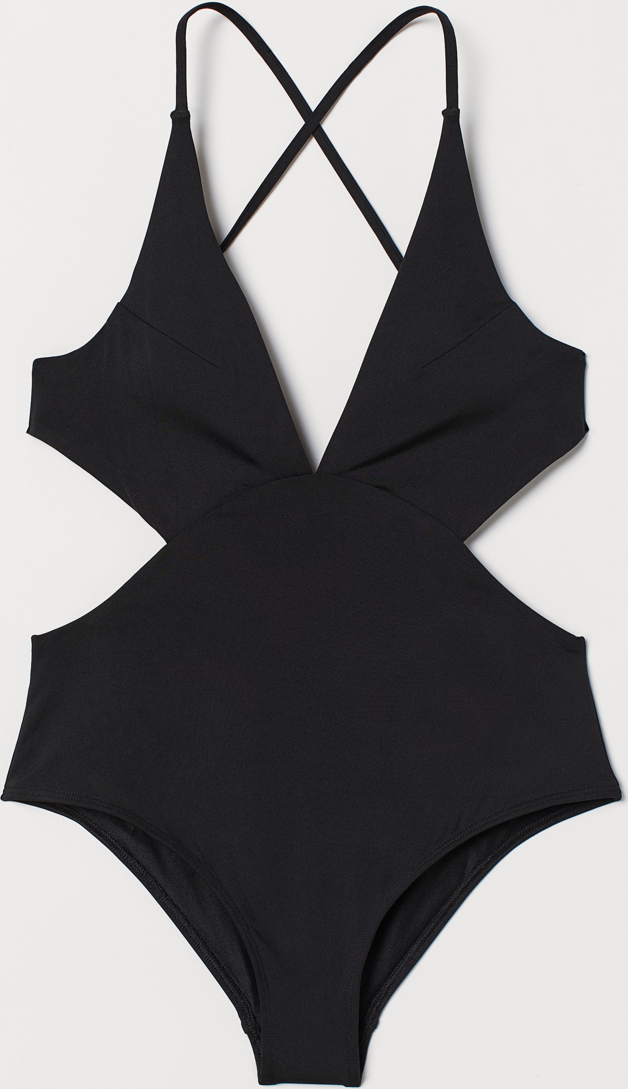 

Купальник женский слитный H&M 0726938-7 44 Черный