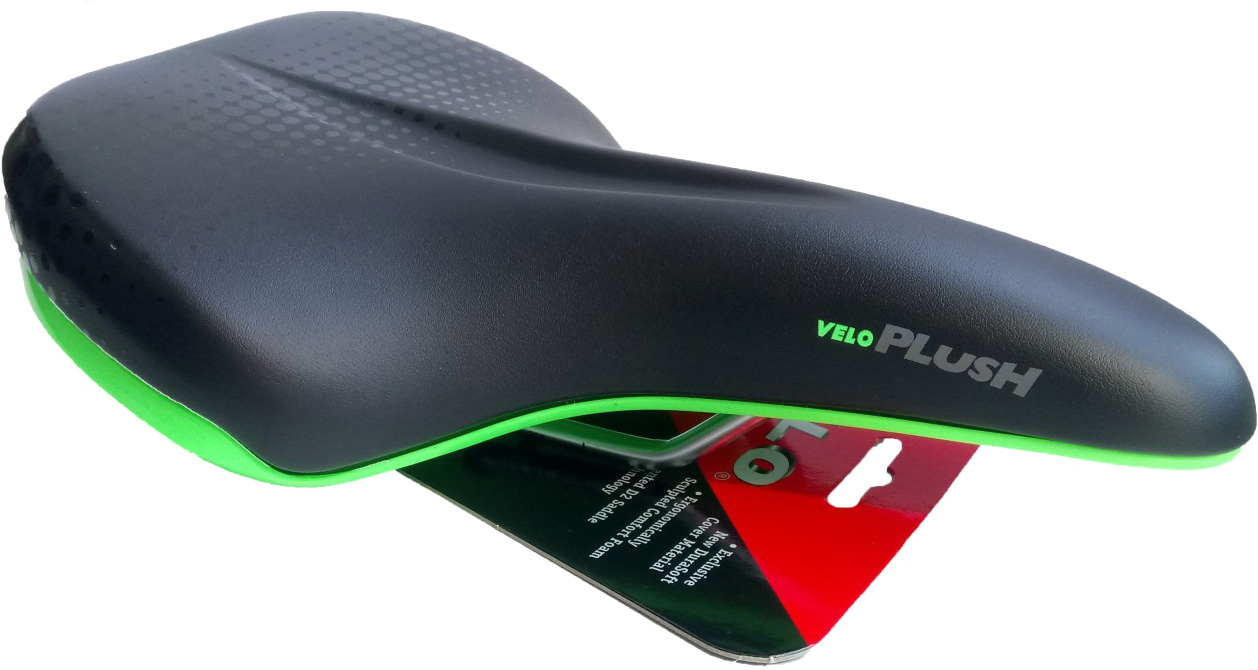 

Седло Velo MTB VL-6334 270x176 мм Plush AFT 2021 Black-Green (41281)