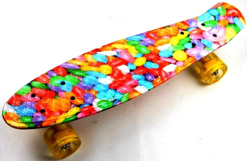 

Пенниборд (Penny Board) с подсветкой "Caramel"