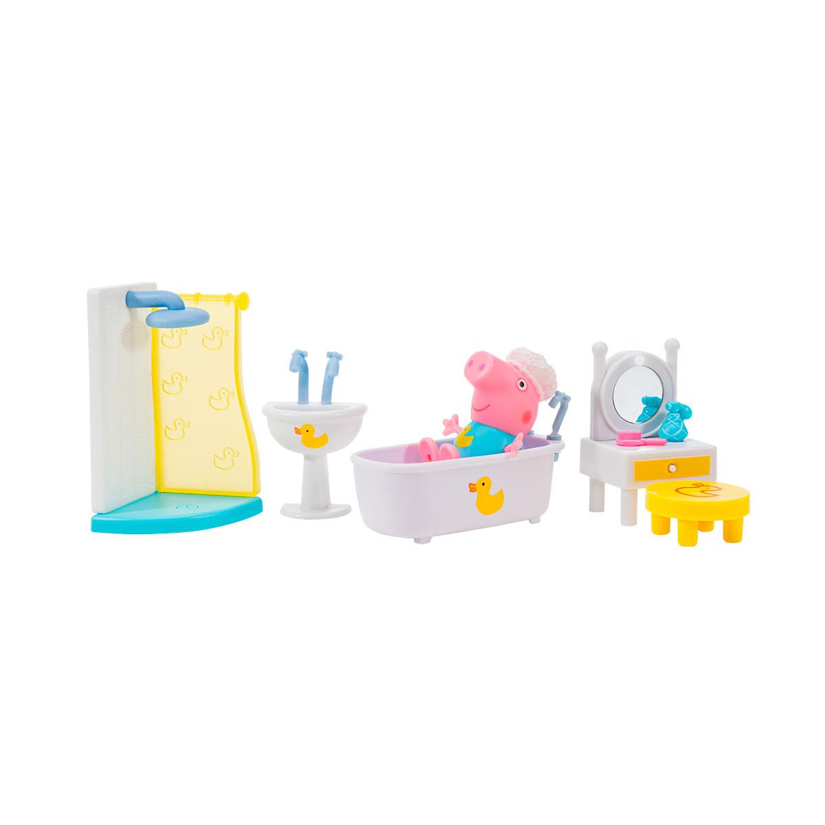 

Игровой набор Peppa - ВАННАЯ SPA (фигурка Пеппы, аксессуары, свет)