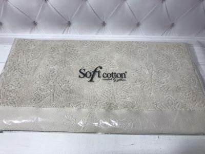 

Полотенце лицевое Soft cotton leaf беж 50х100