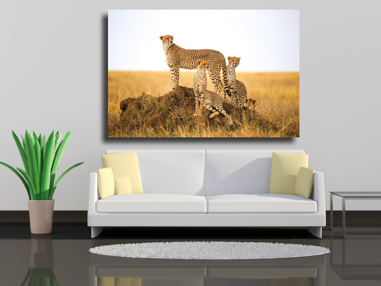 

Картина на холсте Гепарды 120х80