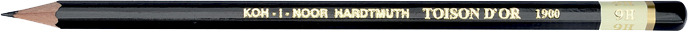 

Набор графитных карандашей Koh-i-Noor 9H Toison D'or без ластика корпус Черный 12 шт (1900.9Н)