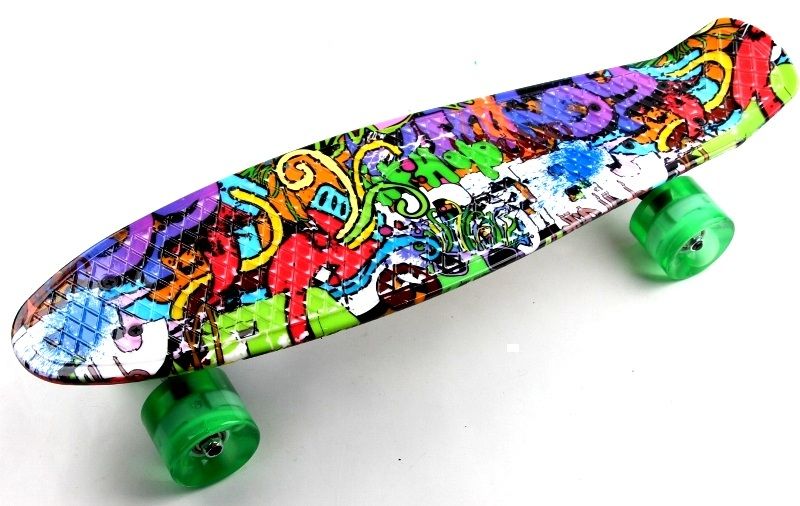 

Penny Board "Graffiti" Светящиеся колеса