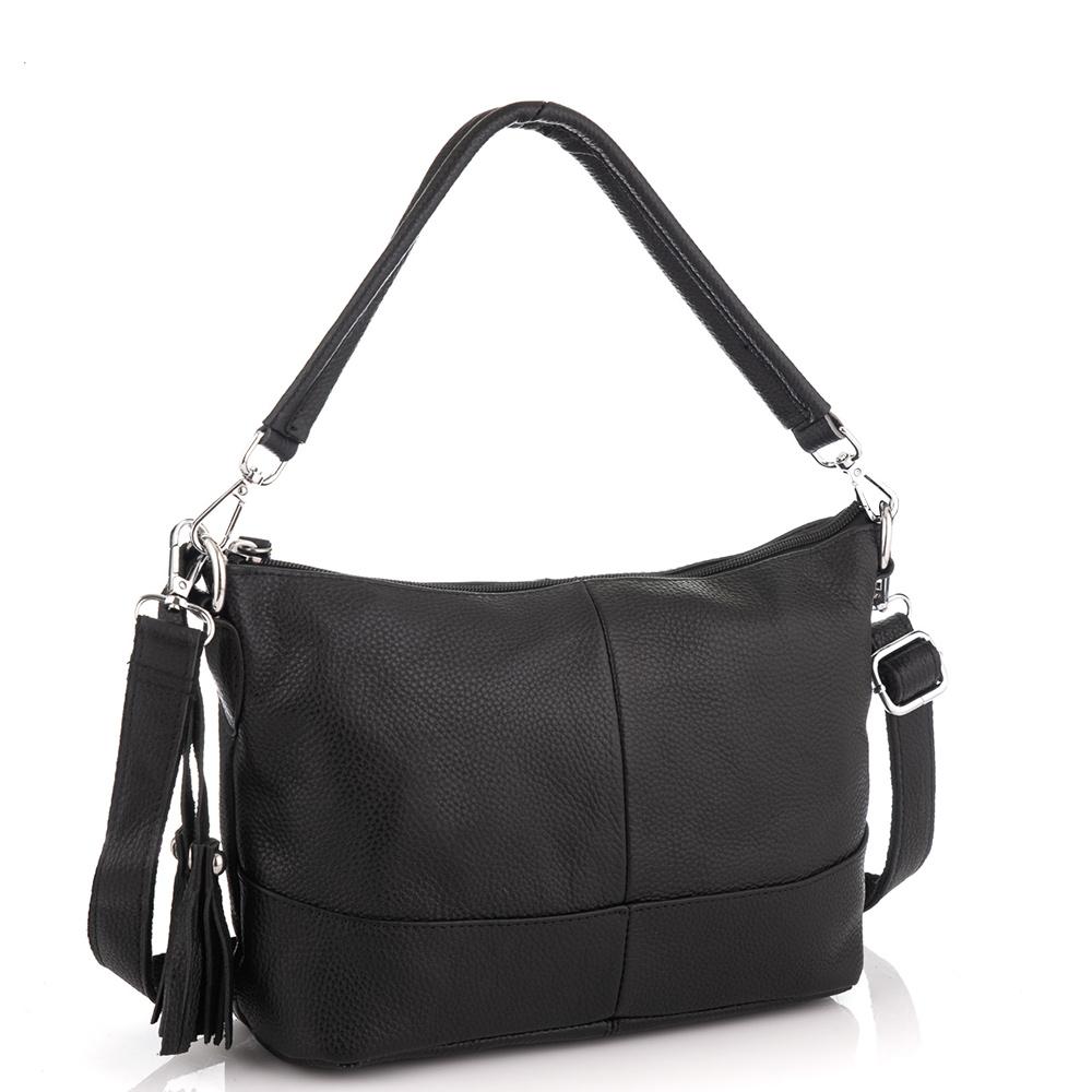 

Кожаная женская сумка черная Riche NM20-W891A